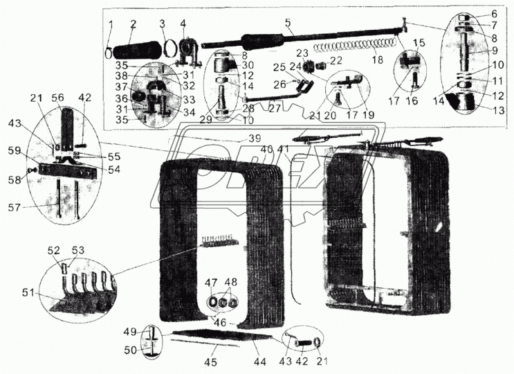 105-5020050-20 Трос МАЗ